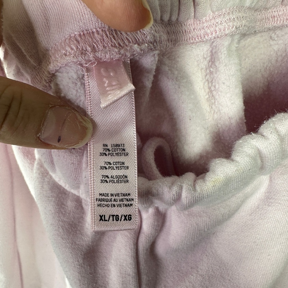 Skims Light Pink Wide Leg Sweat Set Sz XL - Picture 7 of 8